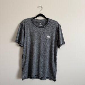 Adidas Men's Heather Gray Short Sleeve Tee